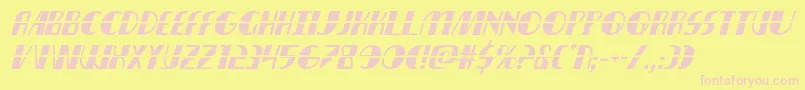 nathanbrazillaserital1 1-Schriftart – Rosa Schriften auf gelbem Hintergrund