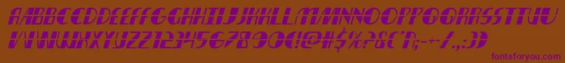 nathanbrazillaserital1 1-Schriftart – Violette Schriften auf braunem Hintergrund