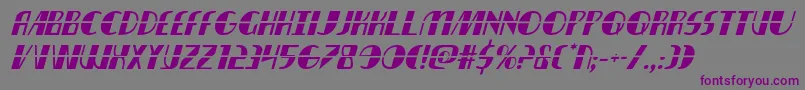 nathanbrazillaserital1 1 Font – Purple Fonts on Gray Background