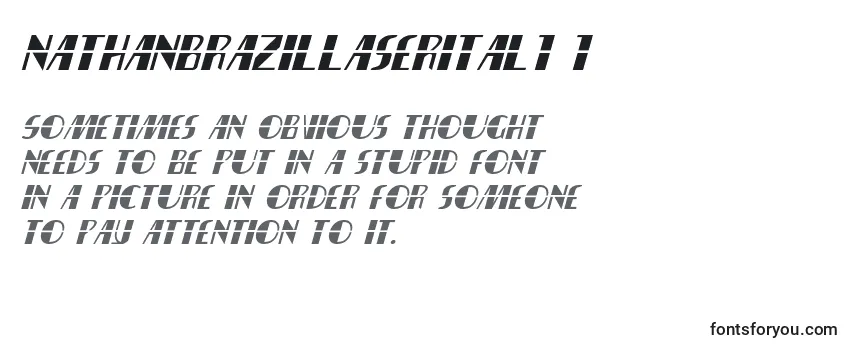 Review of the Nathanbrazillaserital1 1 Font
