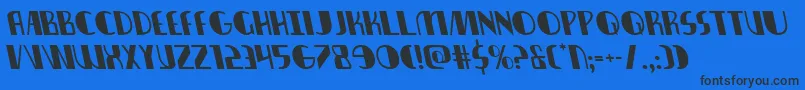 nathanbrazilleft1 1 Font – Black Fonts on Blue Background