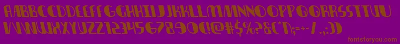 nathanbrazilleft1 1 Font – Brown Fonts on Purple Background