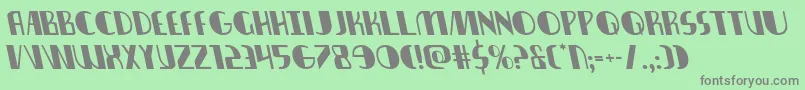 nathanbrazilleft1 1 Font – Gray Fonts on Green Background