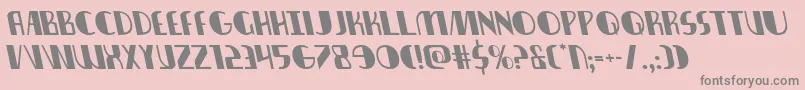 nathanbrazilleft1 1 Font – Gray Fonts on Pink Background