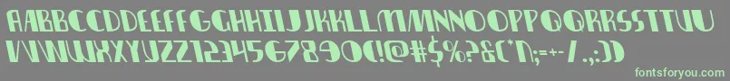 nathanbrazilleft1 1 Font – Green Fonts on Gray Background