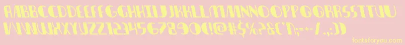 nathanbrazilleft1 1 Font – Yellow Fonts on Pink Background