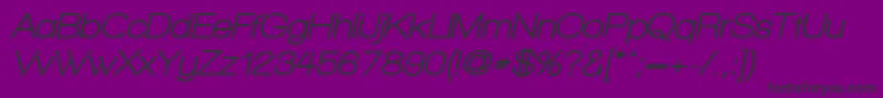 WalkwayObliqueUltrabold Font – Black Fonts on Purple Background