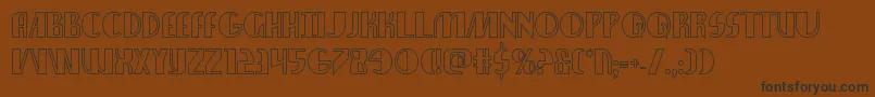 nathanbrazilshadow1 1 Font – Black Fonts on Brown Background