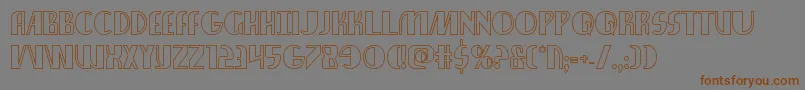 Шрифт nathanbrazilshadow1 1 – коричневые шрифты на сером фоне