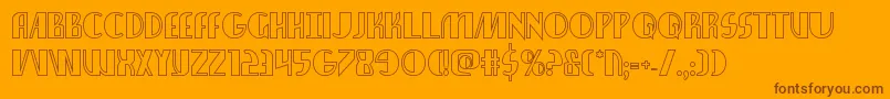 Шрифт nathanbrazilshadow1 1 – коричневые шрифты на оранжевом фоне