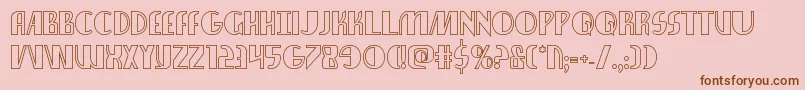 nathanbrazilshadow1 1 Font – Brown Fonts on Pink Background