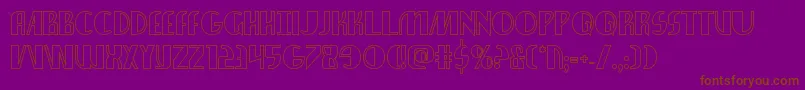 nathanbrazilshadow1 1-Schriftart – Braune Schriften auf violettem Hintergrund