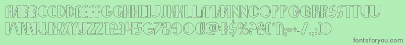 nathanbrazilshadow1 1 Font – Gray Fonts on Green Background