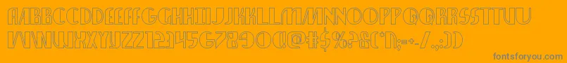 nathanbrazilshadow1 1 Font – Gray Fonts on Orange Background