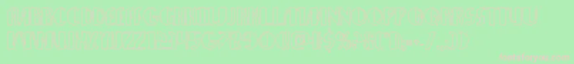 nathanbrazilshadow1 1 Font – Pink Fonts on Green Background