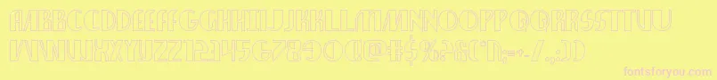 nathanbrazilshadow1 1 Font – Pink Fonts on Yellow Background