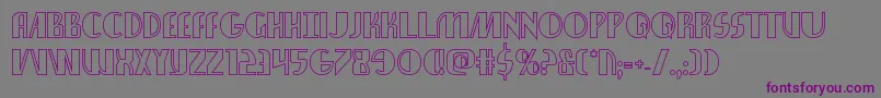 nathanbrazilshadow1 1 Font – Purple Fonts on Gray Background