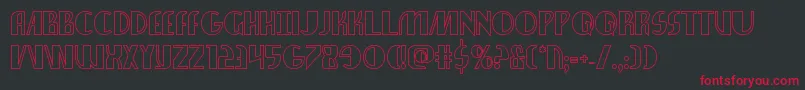 Шрифт nathanbrazilshadow1 1 – красные шрифты на чёрном фоне