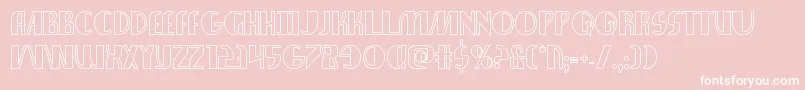 nathanbrazilshadow1 1 Font – White Fonts on Pink Background