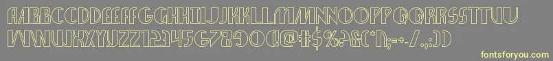 Шрифт nathanbrazilshadow1 1 – жёлтые шрифты на сером фоне