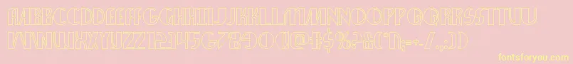 nathanbrazilshadow1 1 Font – Yellow Fonts on Pink Background