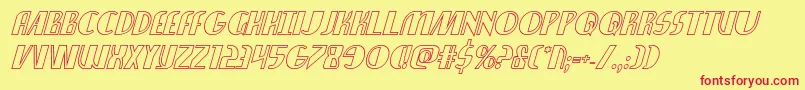 nathanbrazilshadowital1 1 Font – Red Fonts on Yellow Background