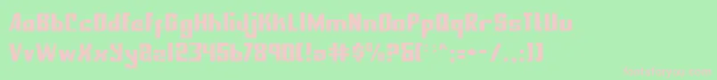 フォントnationalexpress – 緑の背景にピンクのフォント