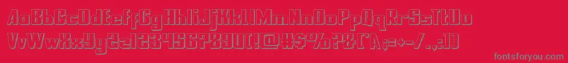 nationalexpress3d Font – Gray Fonts on Red Background