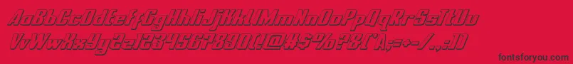 Police nationalexpress3dital – polices noires sur fond rouge