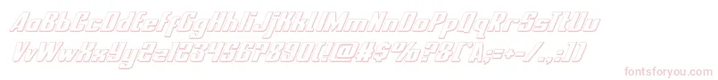 nationalexpress3dital Font – Pink Fonts on White Background