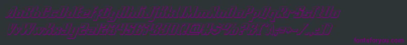 nationalexpress3dital Font – Purple Fonts on Black Background