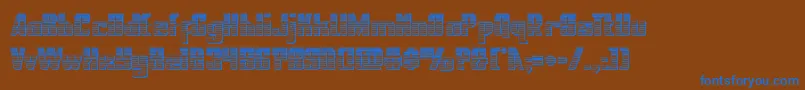 nationalexpresschrome Font – Blue Fonts on Brown Background