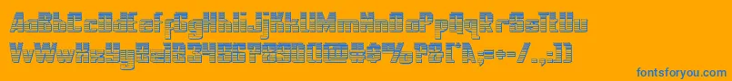 nationalexpresschrome Font – Blue Fonts on Orange Background
