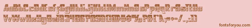 nationalexpresschrome Font – Brown Fonts on Pink Background