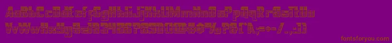 nationalexpresschrome Font – Brown Fonts on Purple Background