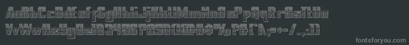 nationalexpresschrome Font – Gray Fonts on Black Background