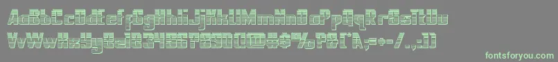 nationalexpresschrome Font – Green Fonts on Gray Background