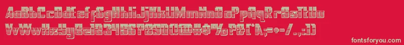 フォントnationalexpresschrome – 赤い背景に緑の文字