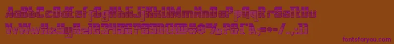 nationalexpresschrome Font – Purple Fonts on Brown Background