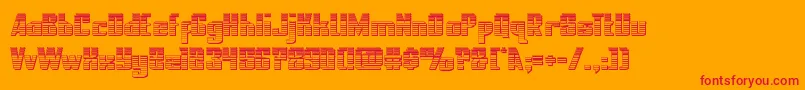 nationalexpresschrome Font – Red Fonts on Orange Background