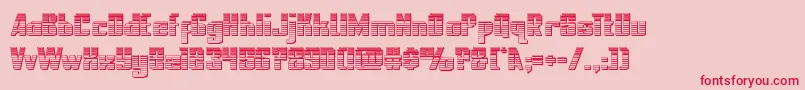 nationalexpresschrome Font – Red Fonts on Pink Background