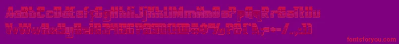 nationalexpresschrome Font – Red Fonts on Purple Background