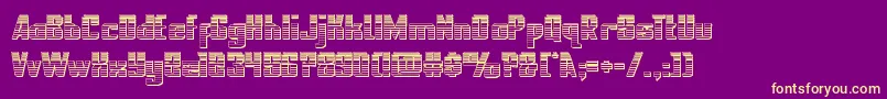 nationalexpresschrome Font – Yellow Fonts on Purple Background