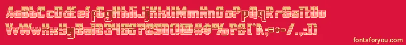 フォントnationalexpresschrome – 黄色の文字、赤い背景