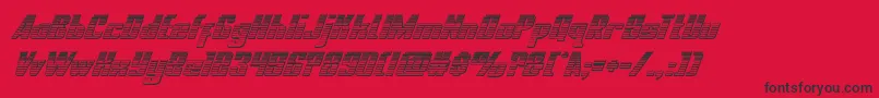 nationalexpresschromeital Font – Black Fonts on Red Background