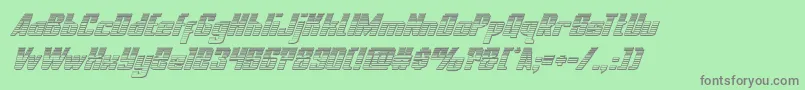 nationalexpresschromeital Font – Gray Fonts on Green Background