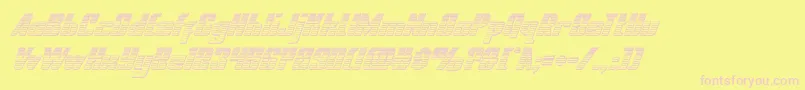 nationalexpresschromeital Font – Pink Fonts on Yellow Background