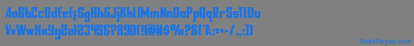 nationalexpresscond Font – Blue Fonts on Gray Background