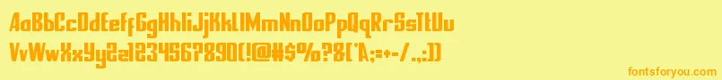 More about nationalexpresscond Font nationalexpresscond Font – Orange Fonts on Yellow Background