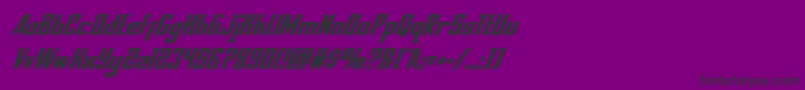 nationalexpresscondital Font – Black Fonts on Purple Background